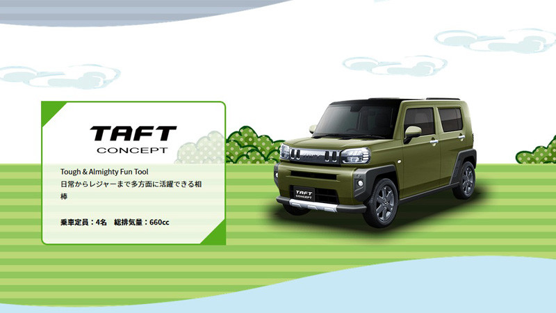 概念先行《Daihatsu Taft Concept》預告2020年中日本量產問世